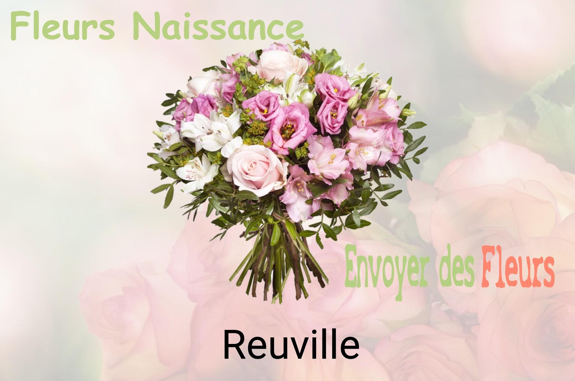 Bouquet de fleurs de naissance livré à Reuville